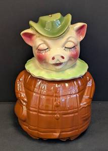 lot 44 image: Shawnee Pottery Piggy Bank Cookie Jar