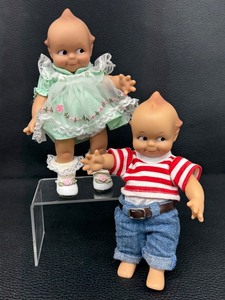lot 128 image: Pair of 8 Inch Jesco Kewpie Dolls in Adorable Outfits