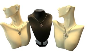 lot 20G image: Set of 3 Necklaces Dragonfly, Celtic Spiral, and Bee Charm Designs