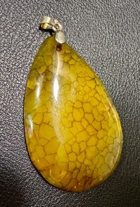 lot 50M image: Dragon Vein Agate Pendant