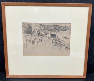 lot 21 image: The Riva Etching by J.A.M. Whistler