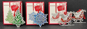 lot 122 image: Lenox Merry and Bright Assorted Ornaments - Lot of Four