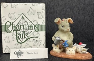 lot 143 image: Adorable Charming Tails Morning Hare by Fitz and Floyd - Signed by Dean Griff #0002