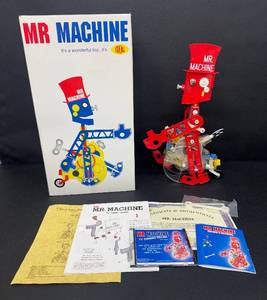 lot 17RO image: Mr. Machine Toy Robot with Original Box and Collectors Certificate