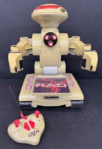 lot 68RO image: Vintage RadioShack R.A.D. Remote Control Robot with Controller