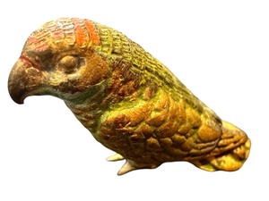 lot 16B image: Antique Cold Painted Bronze Austrian Miniature Parrot Figurine