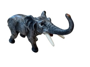 lot 23B image: Antique Austrian Cold Painted Bronze Miniature Elephant Figurine