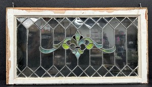 lot 161A image: Antique Stained Glass Window Panel