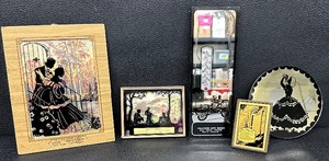 lot 176 image: Vintage Advertising Promotional Silhouette Items