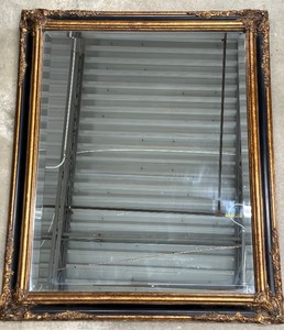 lot 129A image: Beautiful Beveled Edge Framed Mirror