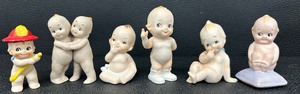 lot 167A image: Cute Collection of Ceramic Kewpie Dolls