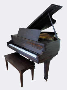 lot 6A image: Henry F. Miller Mahogany Parlor Grand Piano
