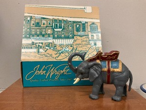 lot 7 image: John Wright mechanical bank elephant