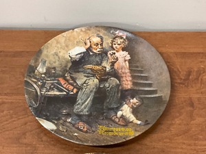 lot 57 image: 2 Norman Rockwell Plates