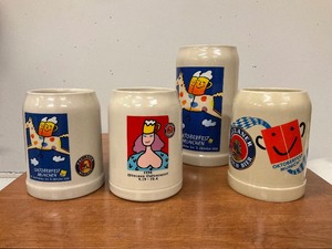 lot 82 image: Lot of 4 Octoberfest Steins