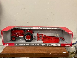 lot 116 image: Ertl International 300U Tractor with Rotary Mower 116th scale