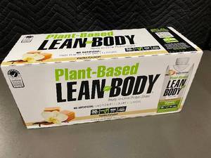 lot 205 image: Plant-Based Lean Body Protein Shakes Vanilla Caramel 12 Pack