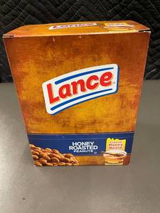 lot 207 image: KY 1 - Lance Honey Roasted Peanuts 12 Pack