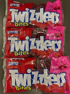 lot 288 image: Twizzlers Cherry Bites 16oz Candy Pack - Set of 3