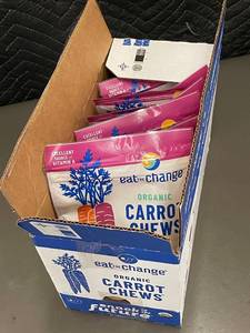 lot 341 image: Set of 8 Organic Maple Cardamom Carrot Chews, 4.23oz Each