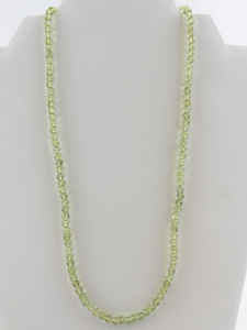 lot 24 image: Peridot Bead Necklace. New Old Stock -Estimated Replacement Value $125