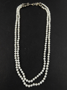 lot 26 image: Freshwater Pearl Double-Strand Bead Necklace. New Old Stock -Estimated Replacement Value $115