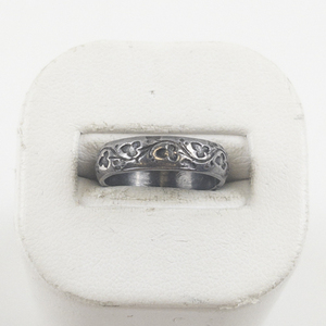 lot 51 image: Amethyst & Marcasite Sterling Silver Ring. Size 7.25 - 7.5.