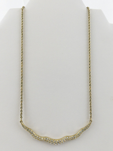 lot 106 image: Swarovski Vintage Crystal Gold Plated necklace.