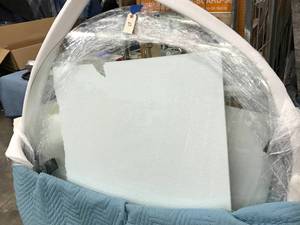 lot 23 image: ALL CLEAR GLASS TABLETOP