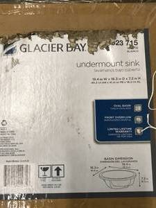 lot 29 image: GLACIERBAY UNDERMOUNT SINK