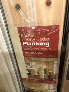 lot 91 image: KNOTTY CEDAR PLANKING