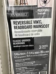 lot 98 image: EVERBILT CLASSIC GROOVED BEADBOARD