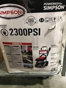 lot 118 image: SIMPSON 2300PSI POWERWASHER