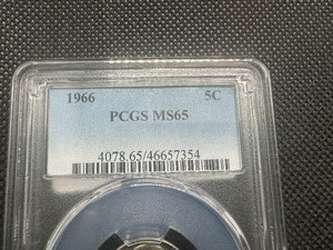1966 PCGS MS65 Jefferson Nickel