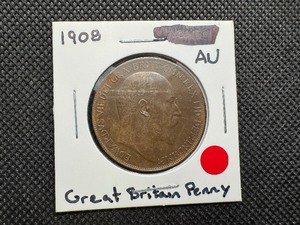 lot 109 image: 1908 AU British Penny