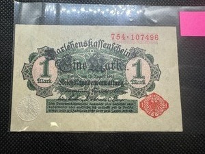 lot 82 image: 1914 Choice AU German WW1 Era Eine Mark (see details below)