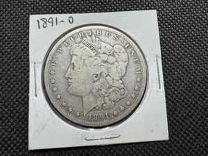 lot 130 image: 1891O Morgan Silver