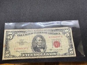 lot 119 image: 1963 Series Red Series $5 Bill