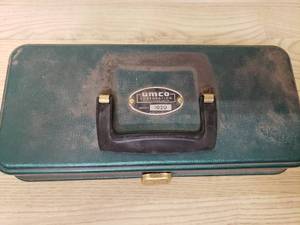 Fishing tackle box with some lures