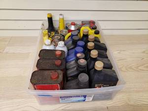 lot 8 image: Various oils, lubricants, seafoam, Marvel Mystery oil, Heat