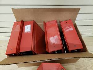 lot 11 image: 9 4 ich & 3 inch 3 ring binders