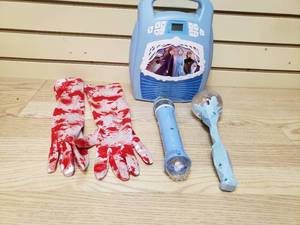 lot 26 image: Frozen Microphone machine with snow globe and dress gloves