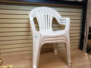 lot 45 image: 3 plastic resin chairs