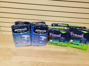 lot 72 image: Attends & Prevail Bariatric Briefs XXL