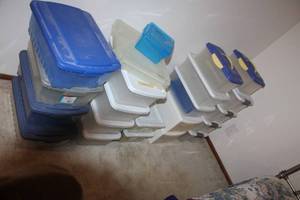lot 6 image: Large Collection of Storage Totes and Containers