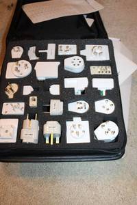 lot 15 image: Universal AC Adapter Kit with 23 International Plug Attachments