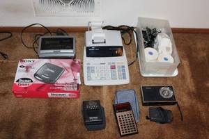 lot 25 image: Assorted Vintage Electronics and Office Equipment Collection