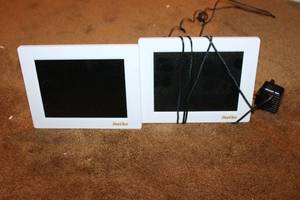 lot 30 image: Set of 2 DayClox Digital Calendar Day Clocks with Power Adapter