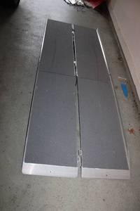 lot 72 image: Silver Spring Aluminum Folding Wheelchair Ramp with 600 lb Capacity