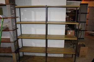 lot 104 image: Commercial Metal Shelving Unit with Adjustable Shelves